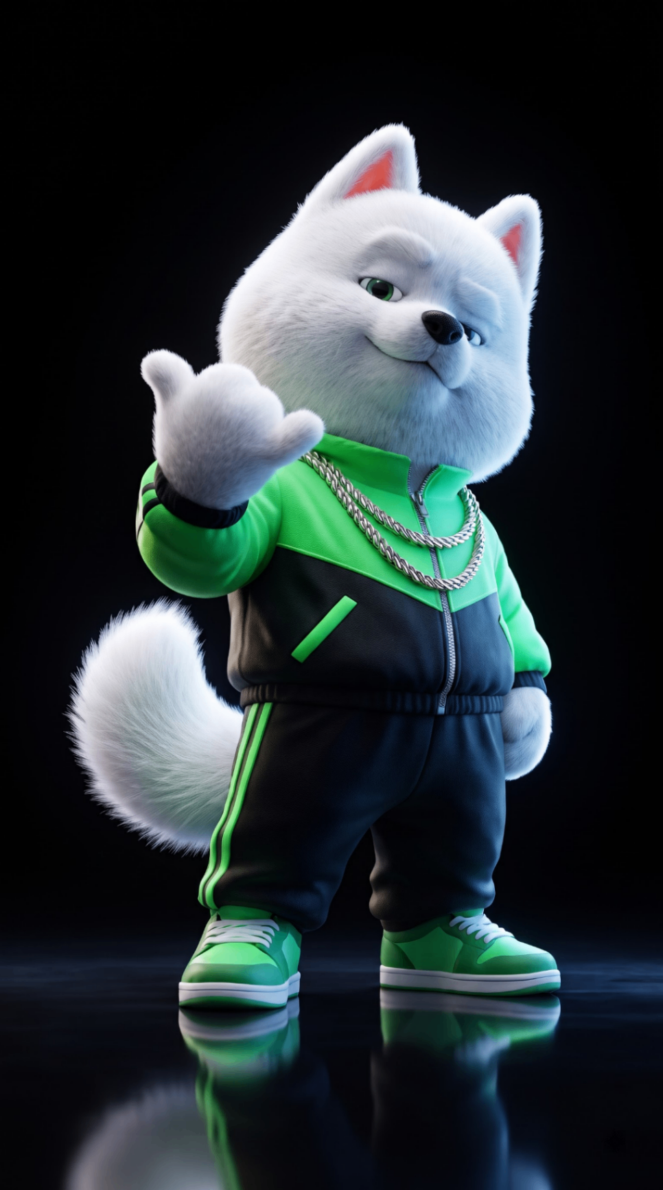 Neon Drip Dog