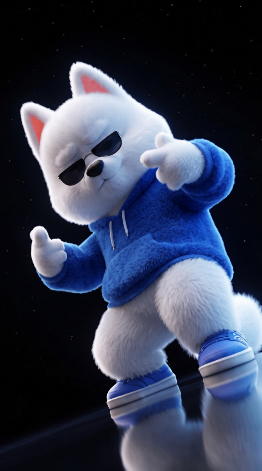 Stylish 3D Dog 