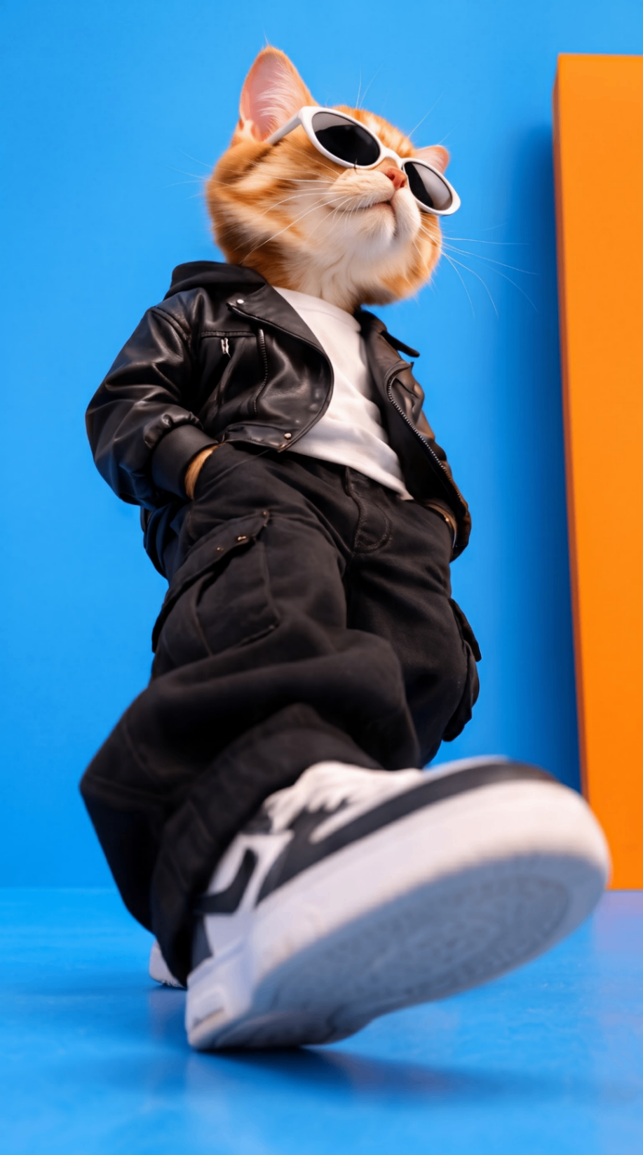 Ginger Cat Biker Drip