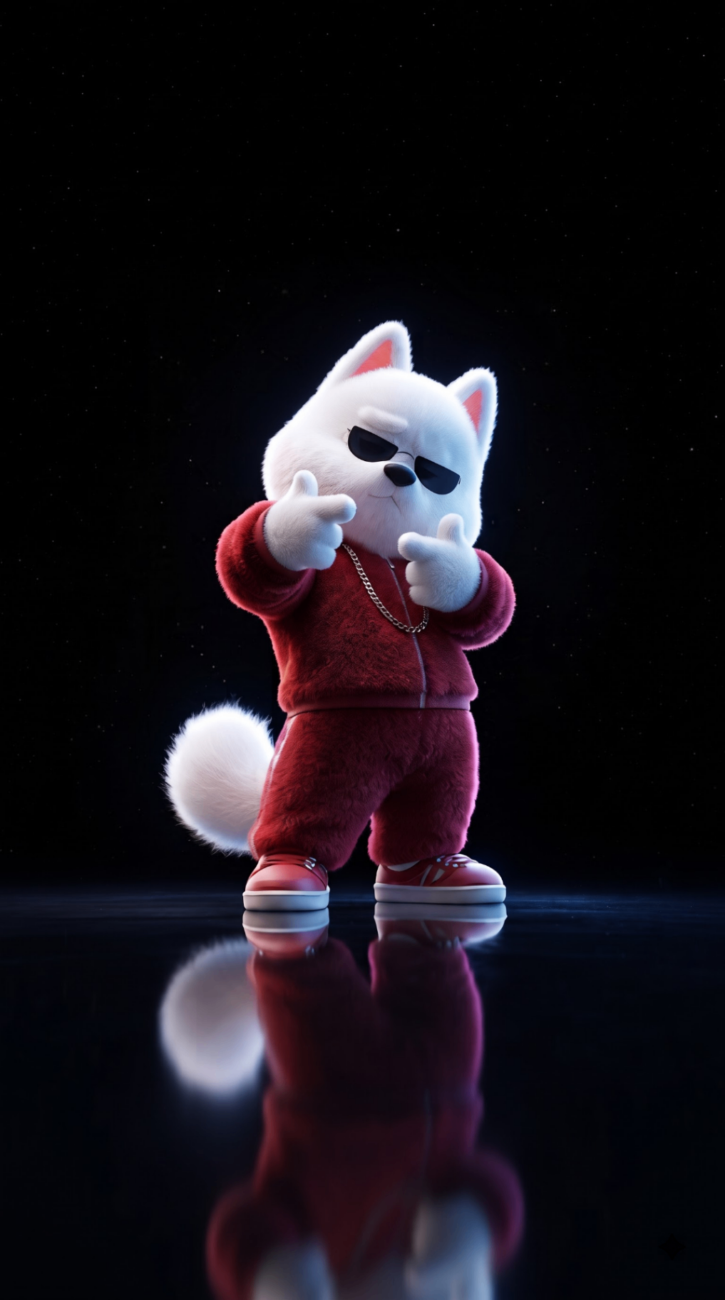 White Cat Gangster Drip