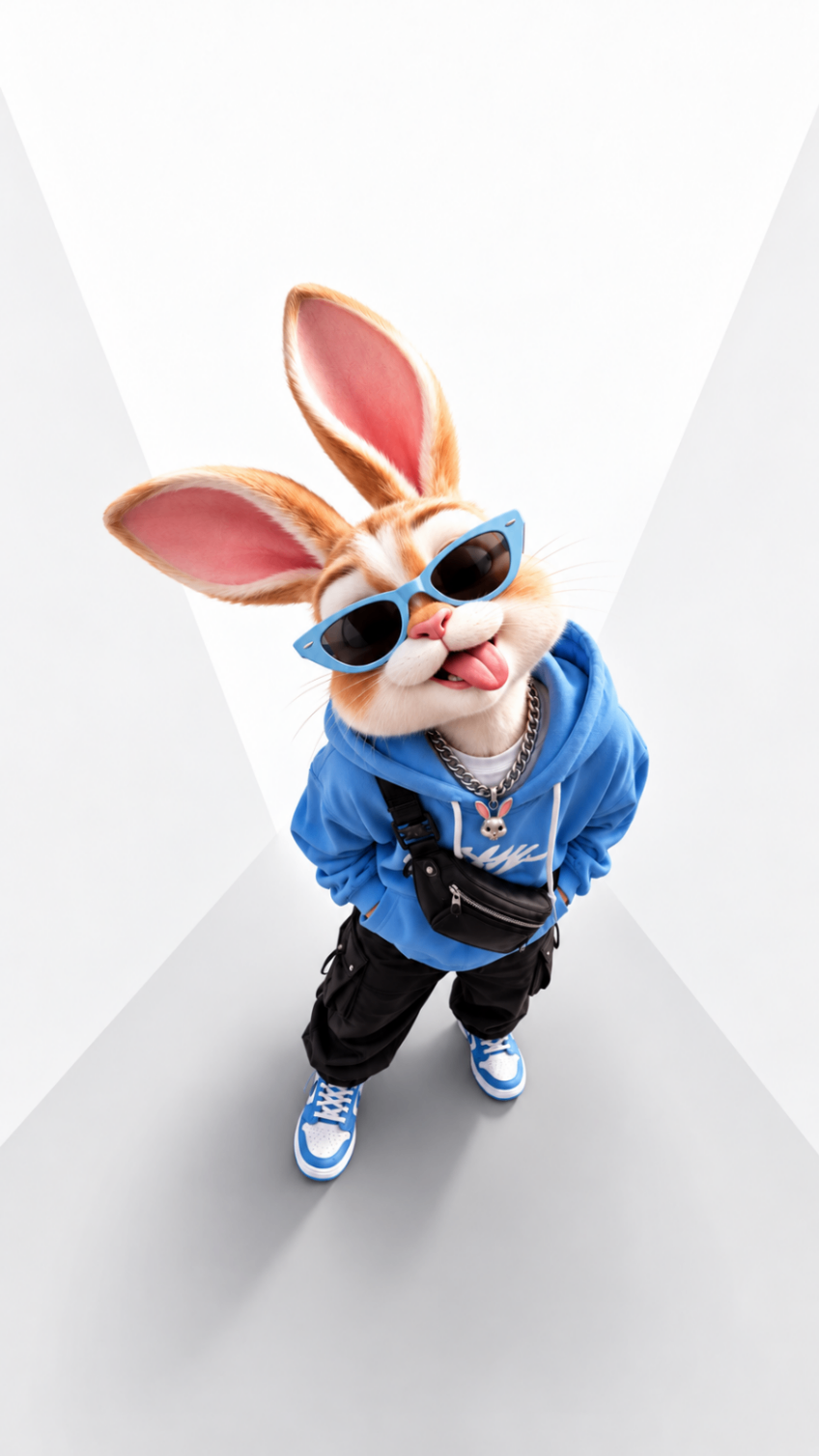 Streetwear Bunny Blue Drip