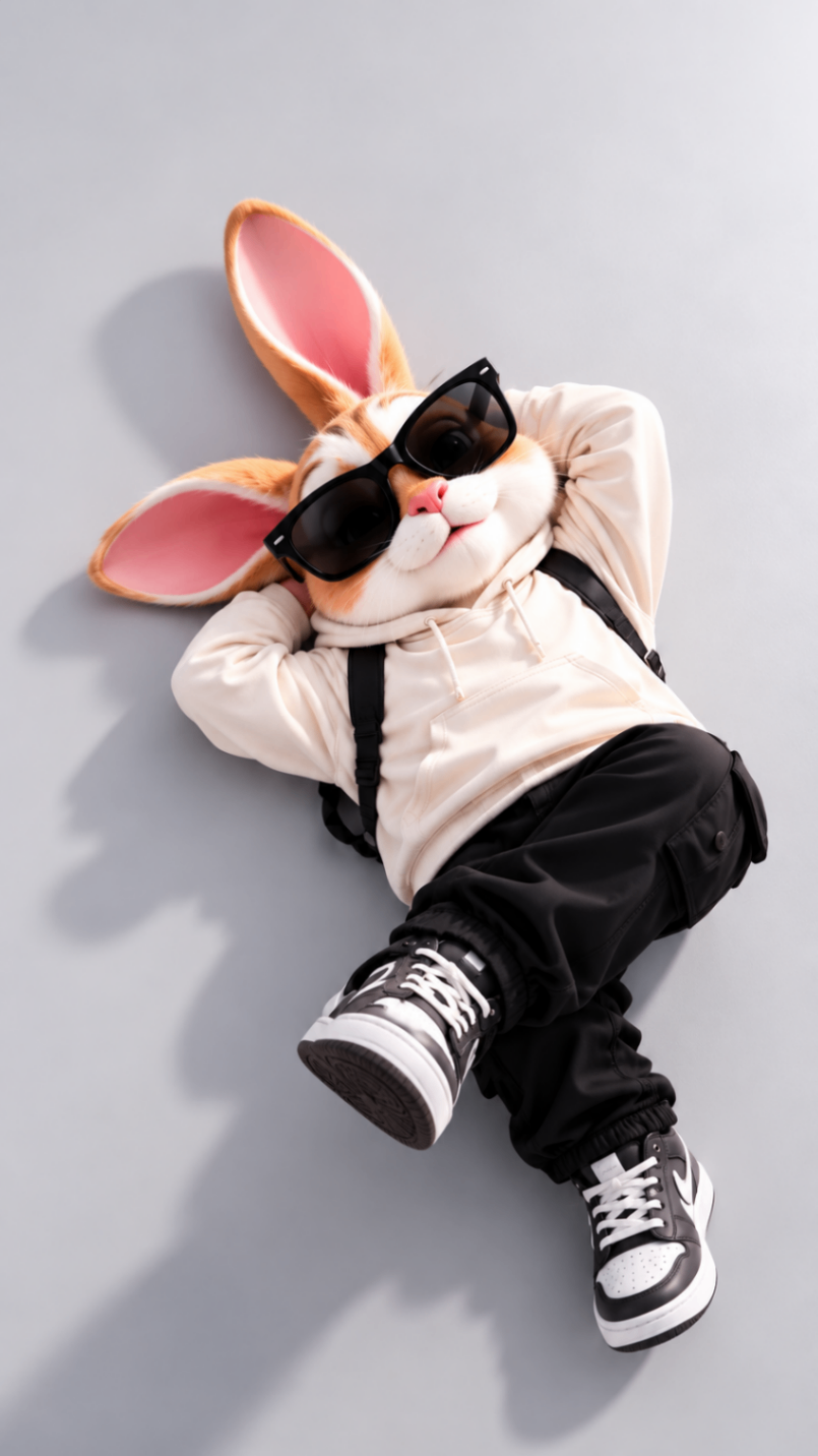 Chill Bunny — Streetwear Lounging Vibes